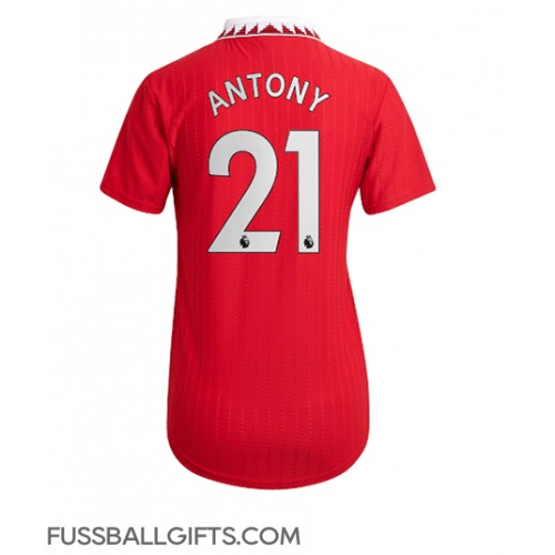Manchester United Antony #21 Fußballbekleidung Heimtrikot Damen 2022-23 Kurzarm